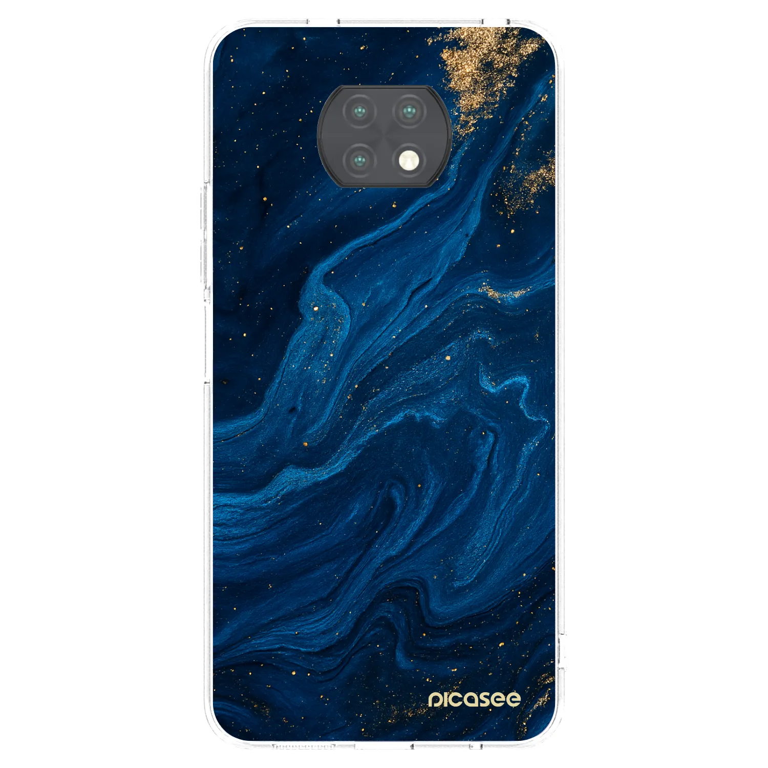 Picasee átlátszó szilikon tok az alábbi mobiltelefonokra Xiaomi Redmi Note 9T - Blue