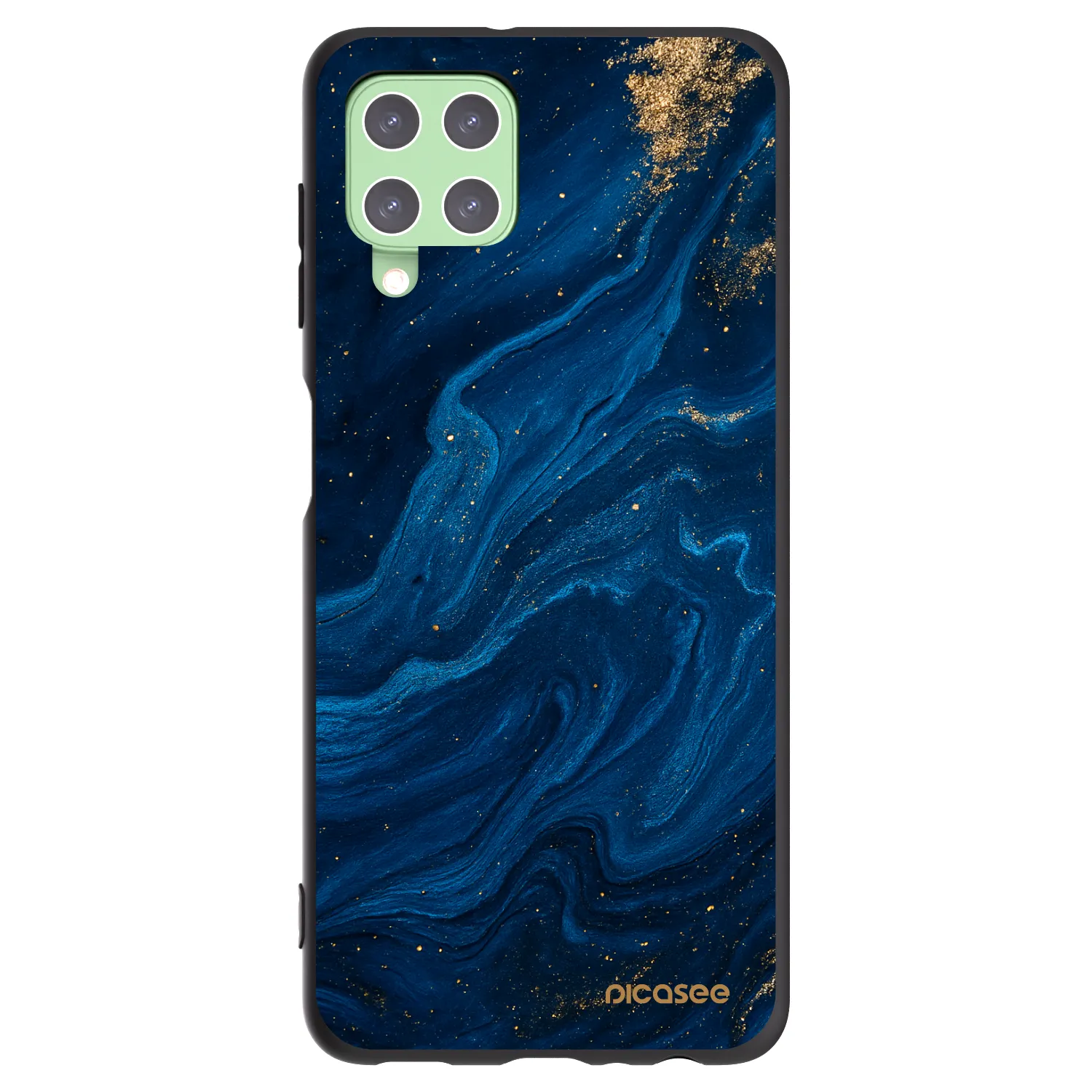 Picasee fekete szilikon tok az alábbi mobiltelefonokra Samsung Galaxy A22 A225F 4G - Blue