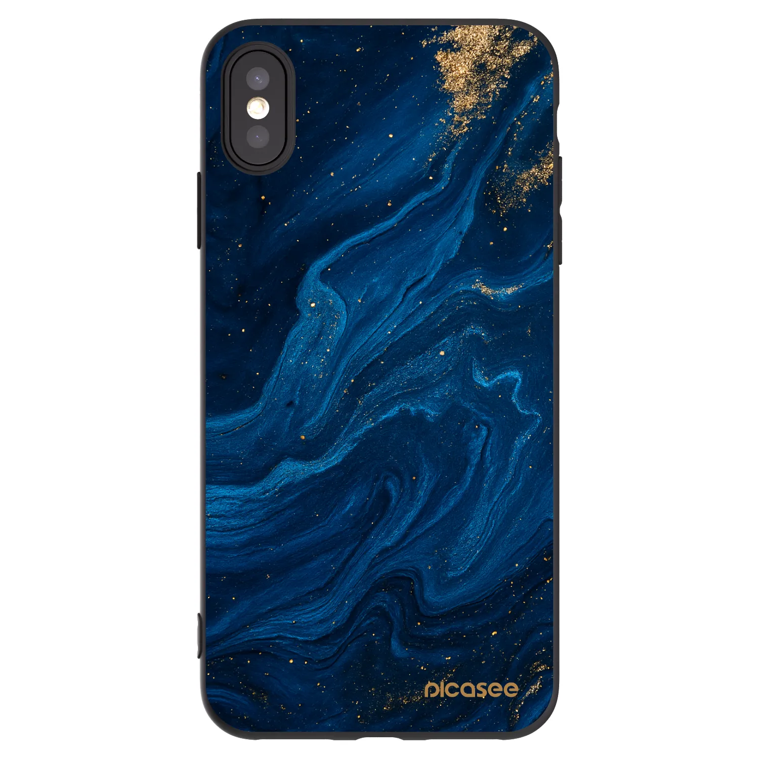 Picasee fekete szilikon tok az alábbi mobiltelefonokra Apple iPhone XS Max - Blue