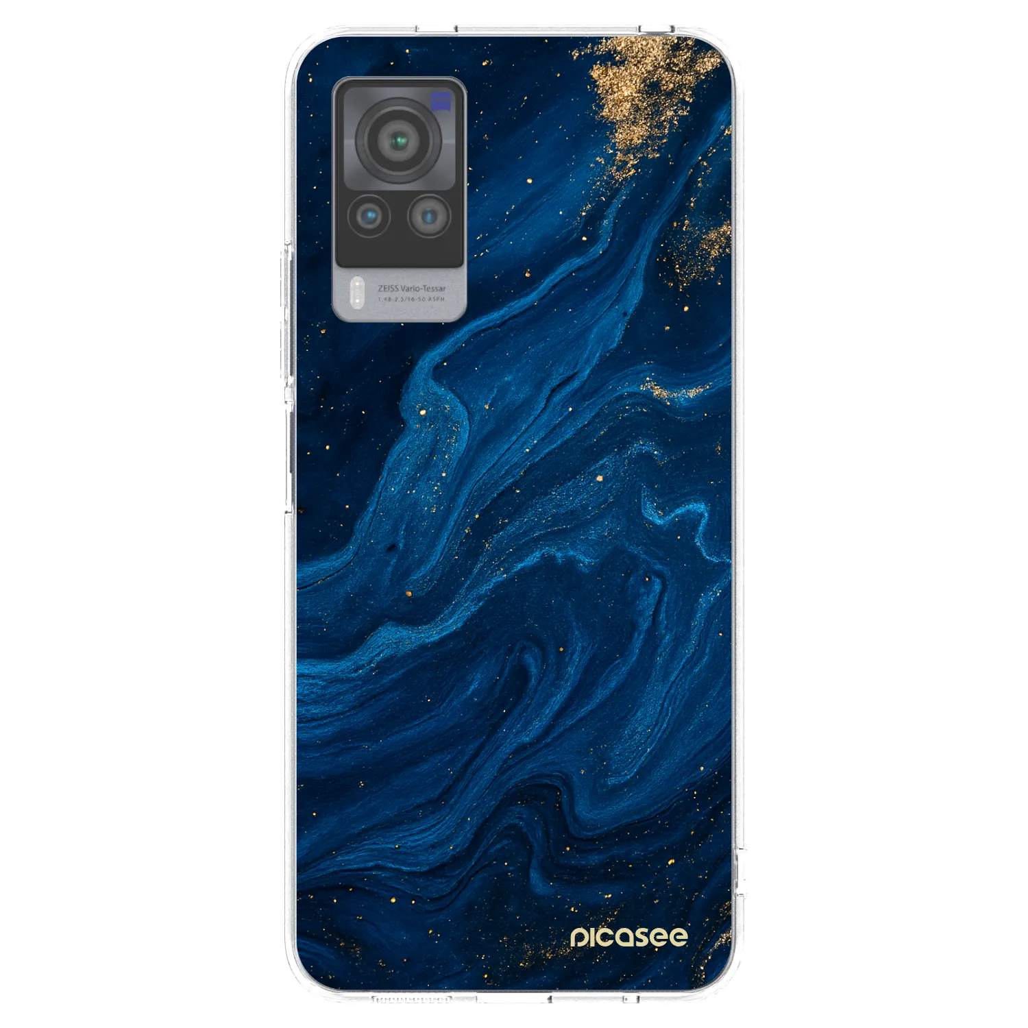 Picasee átlátszó szilikon tok az alábbi mobiltelefonokra Vivo X60 Pro 5G - Blue