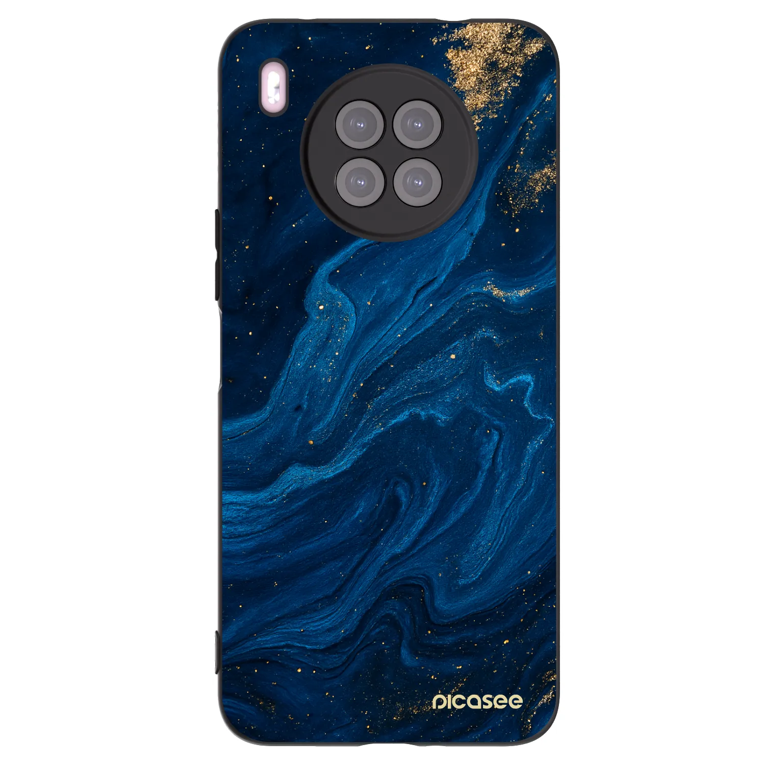 Picasee fekete szilikon tok az alábbi mobiltelefonokra Huawei Nova 8i - Blue