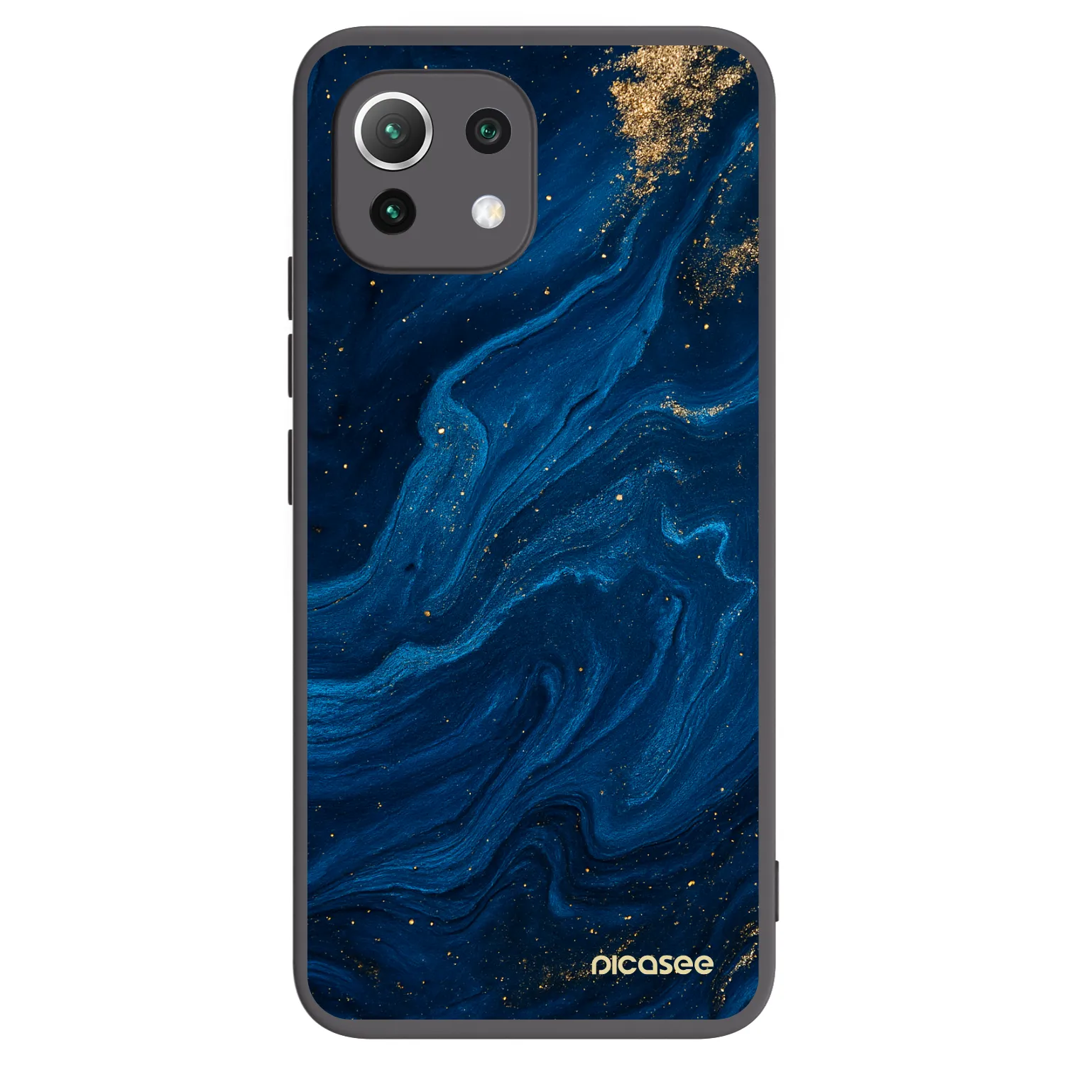 Picasee fekete szilikon tok az alábbi mobiltelefonokra Xiaomi 11 Lite 5G NE - Blue