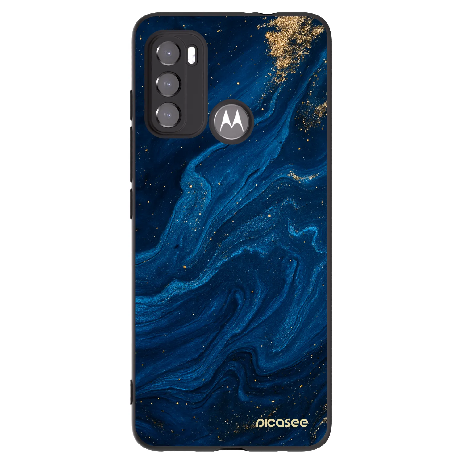 Picasee fekete szilikon tok az alábbi mobiltelefonokra Motorola Moto G60 - Blue