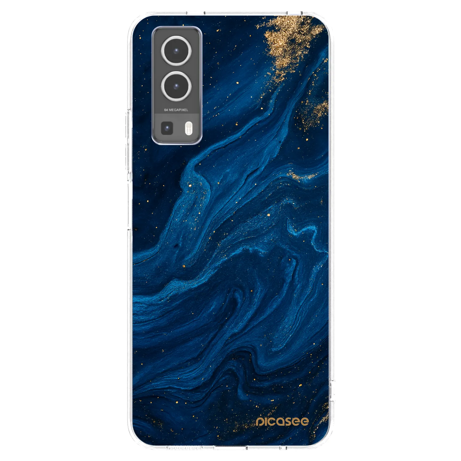 Picasee átlátszó szilikon tok az alábbi mobiltelefonokra Vivo Y72 5G - Blue