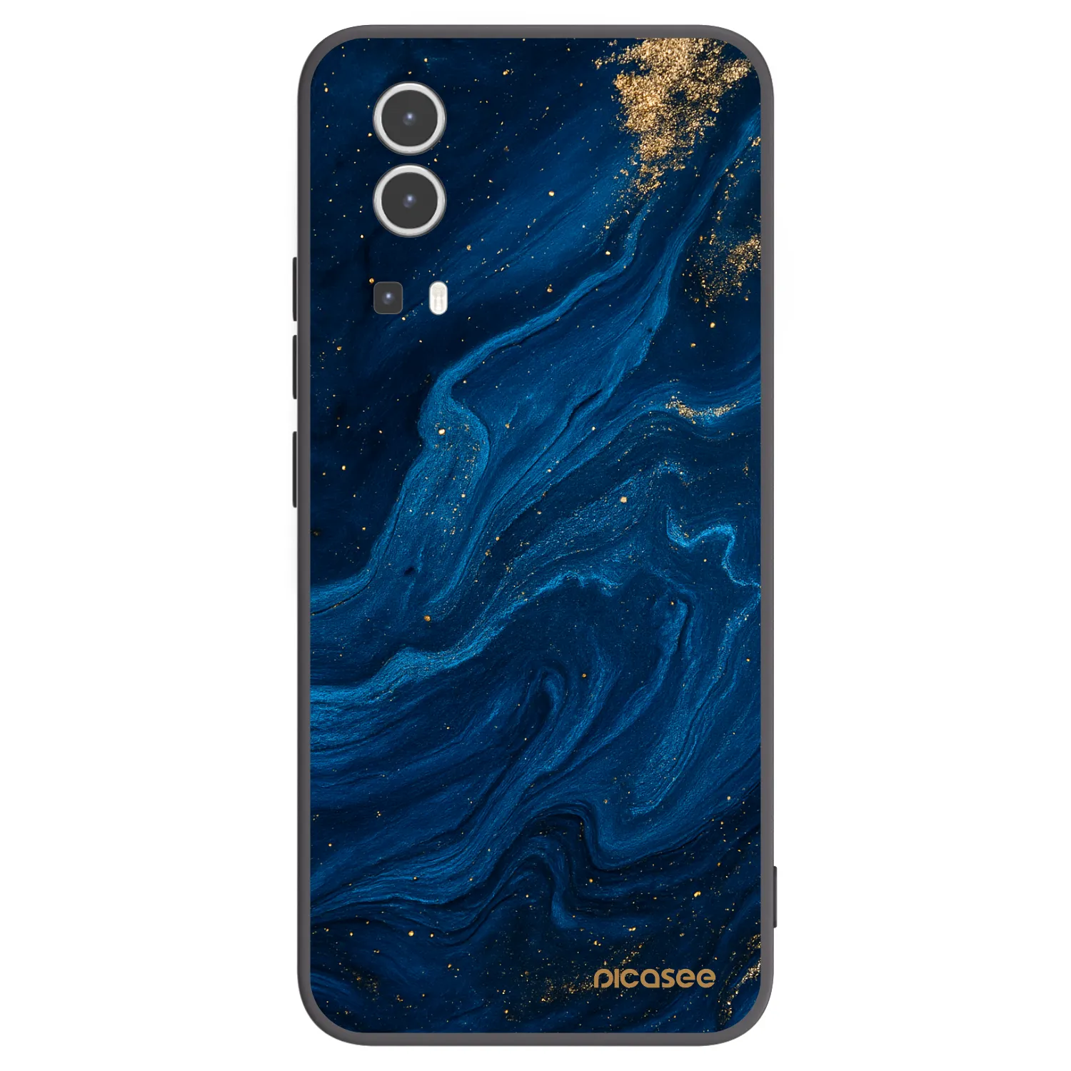 Picasee fekete szilikon tok az alábbi mobiltelefonokra Vivo Y72 5G - Blue