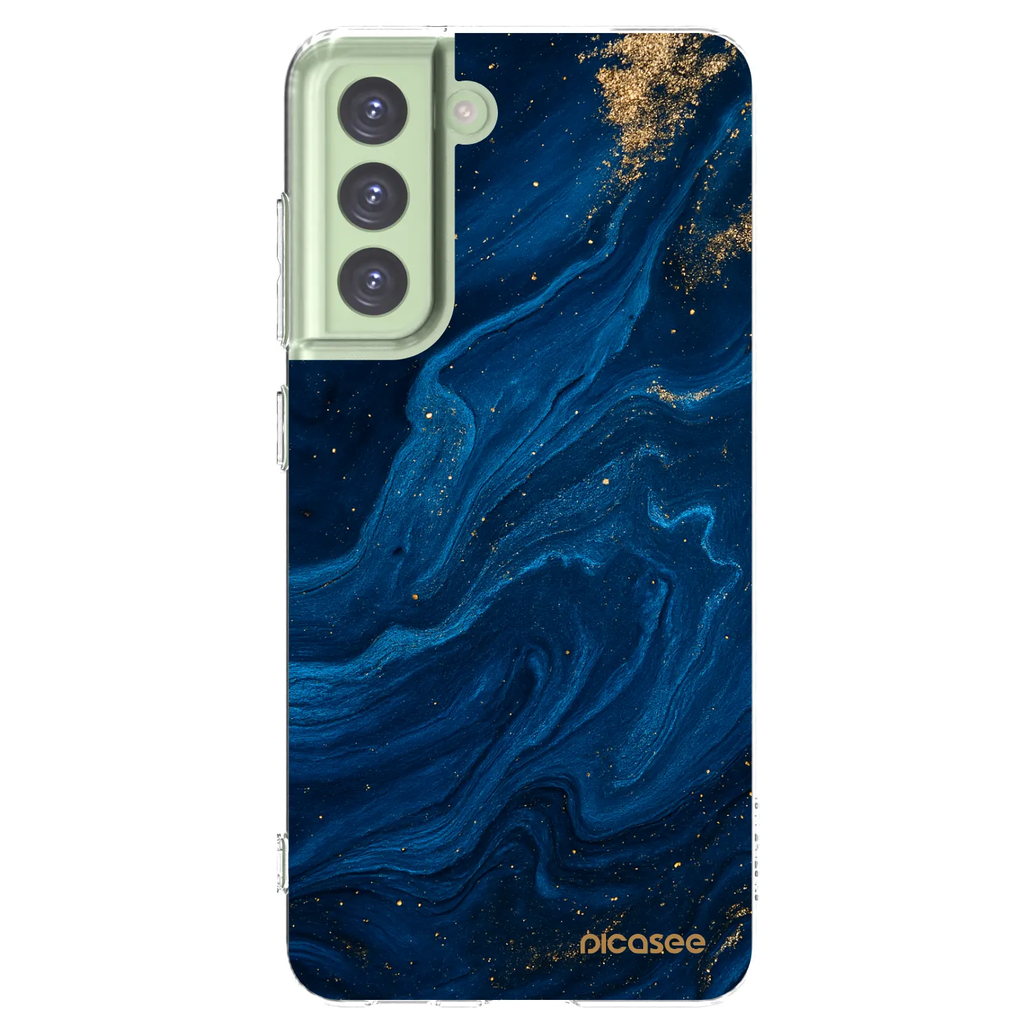 Picasee átlátszó szilikon tok az alábbi mobiltelefonokra Samsung Galaxy S21 FE 5G - Blue