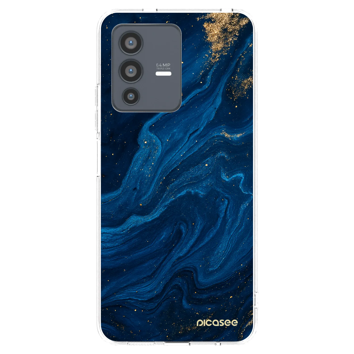Picasee átlátszó szilikon tok az alábbi mobiltelefonokra Vivo V23 5G - Blue
