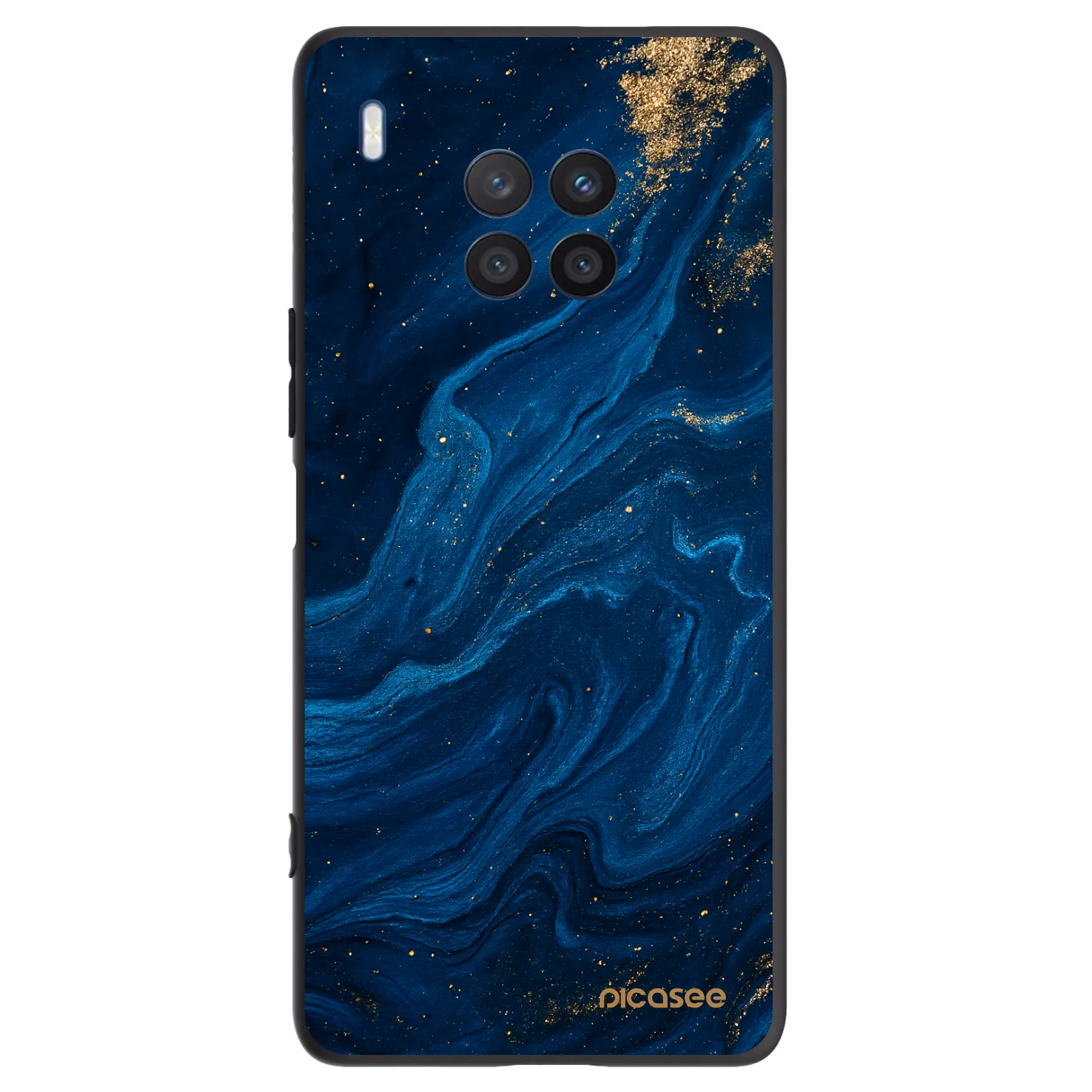 Picasee fekete szilikon tok az alábbi mobiltelefonokra Honor 50 Lite - Blue