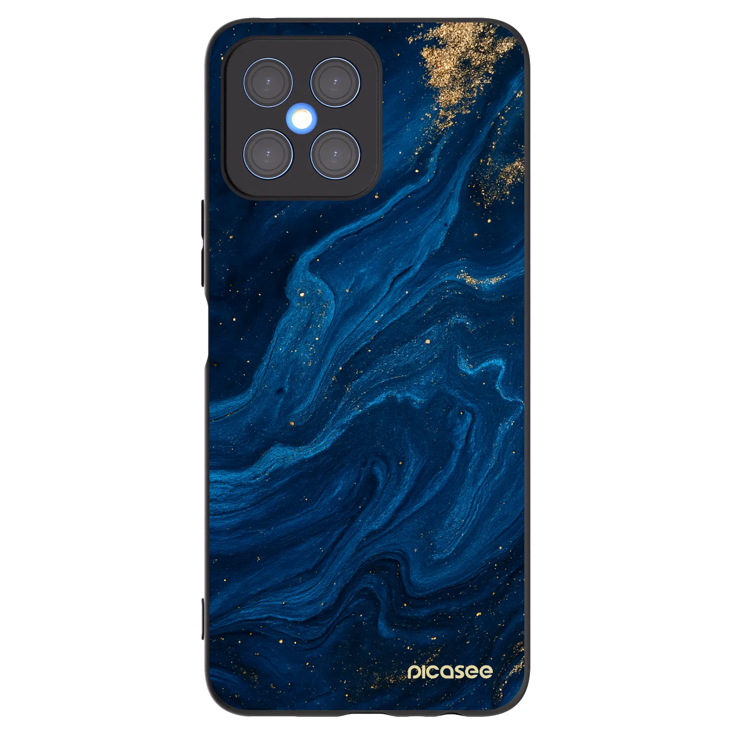 Picasee fekete szilikon tok az alábbi mobiltelefonokra Honor X8 4G - Blue