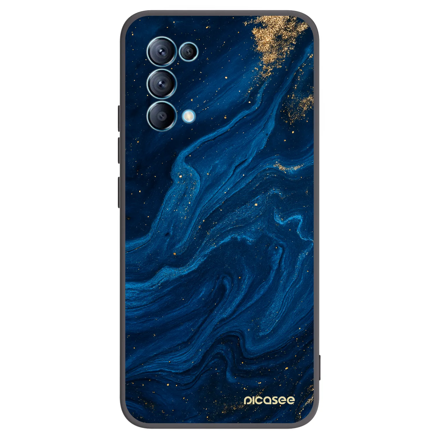 Picasee fekete szilikon tok az alábbi mobiltelefonokra OPPO Reno 5 5G - Blue