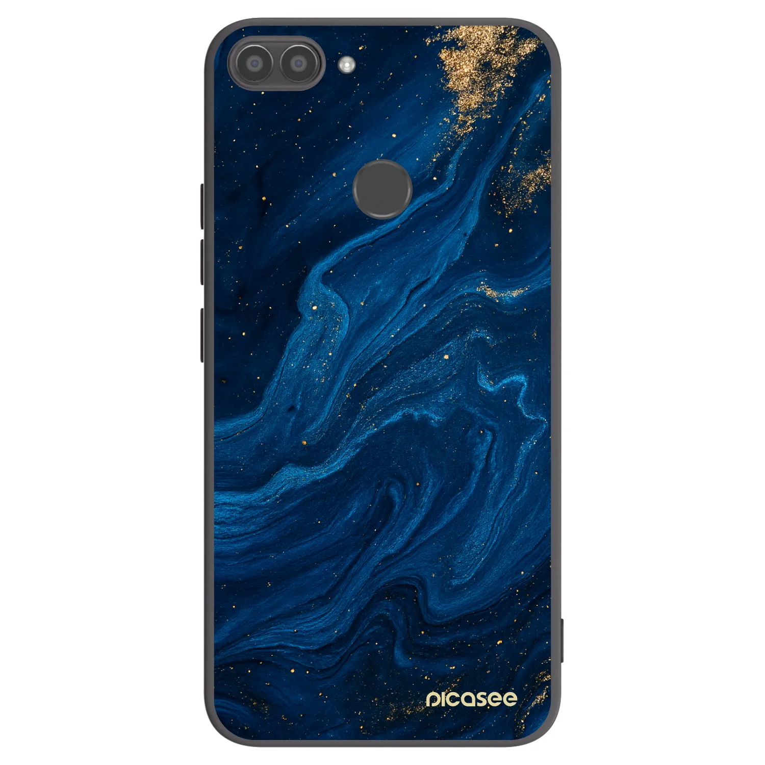 Picasee fekete szilikon tok az alábbi mobiltelefonokra Huawei P Smart - Blue