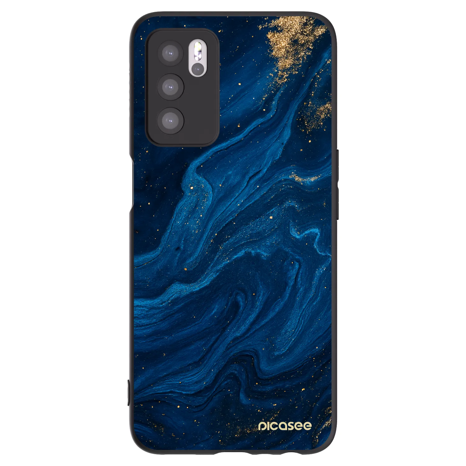 Picasee fekete szilikon tok az alábbi mobiltelefonokra OPPO A16s - Blue