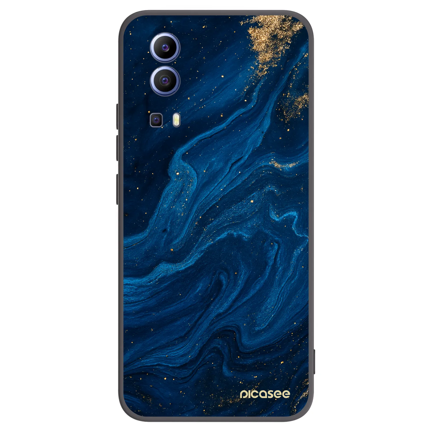 Picasee fekete szilikon tok az alábbi mobiltelefonokra Vivo Y52 5G - Blue