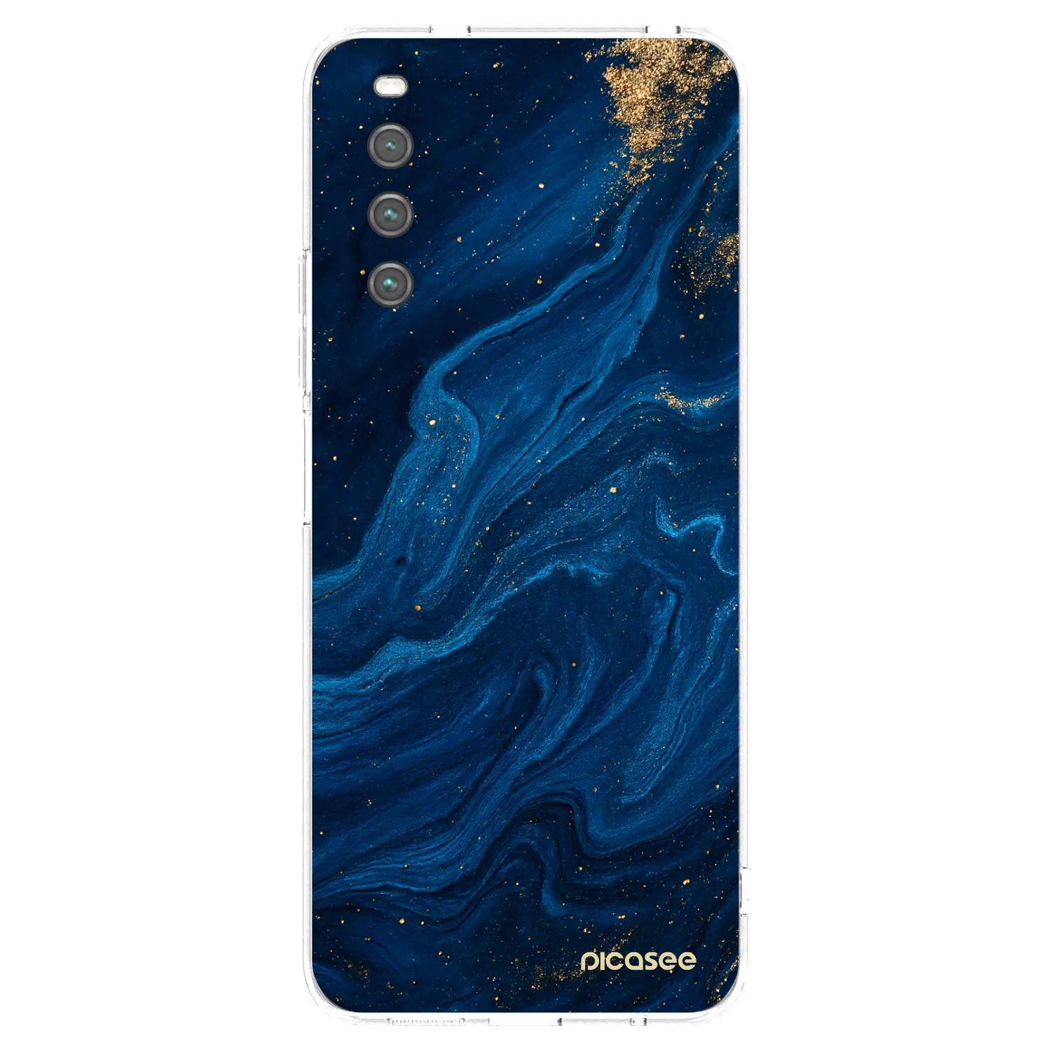 Picasee átlátszó szilikon tok az alábbi mobiltelefonokra Sony Xperia 10 IV 5G - Blue