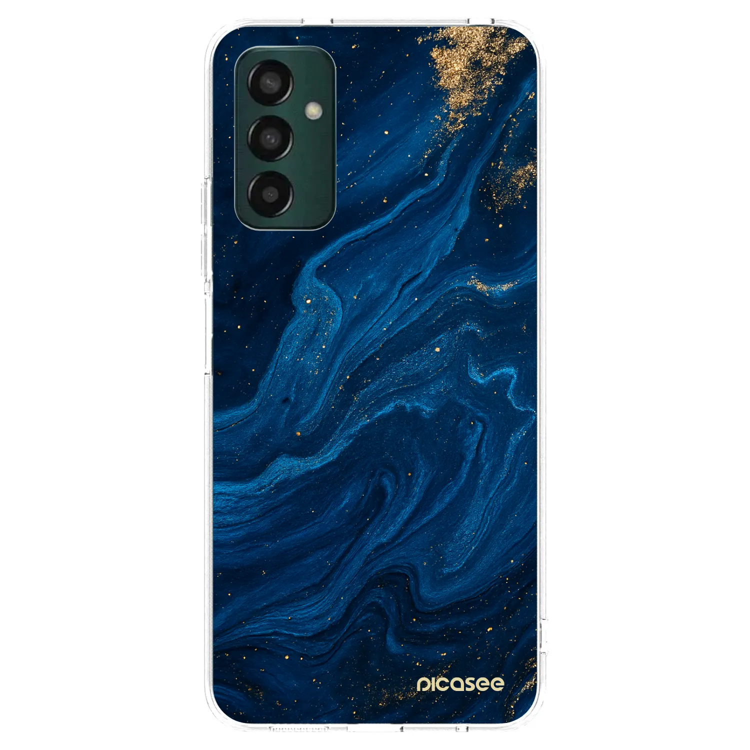 Picasee átlátszó szilikon tok az alábbi mobiltelefonokra Samsung Galaxy M13 M135F - Blue