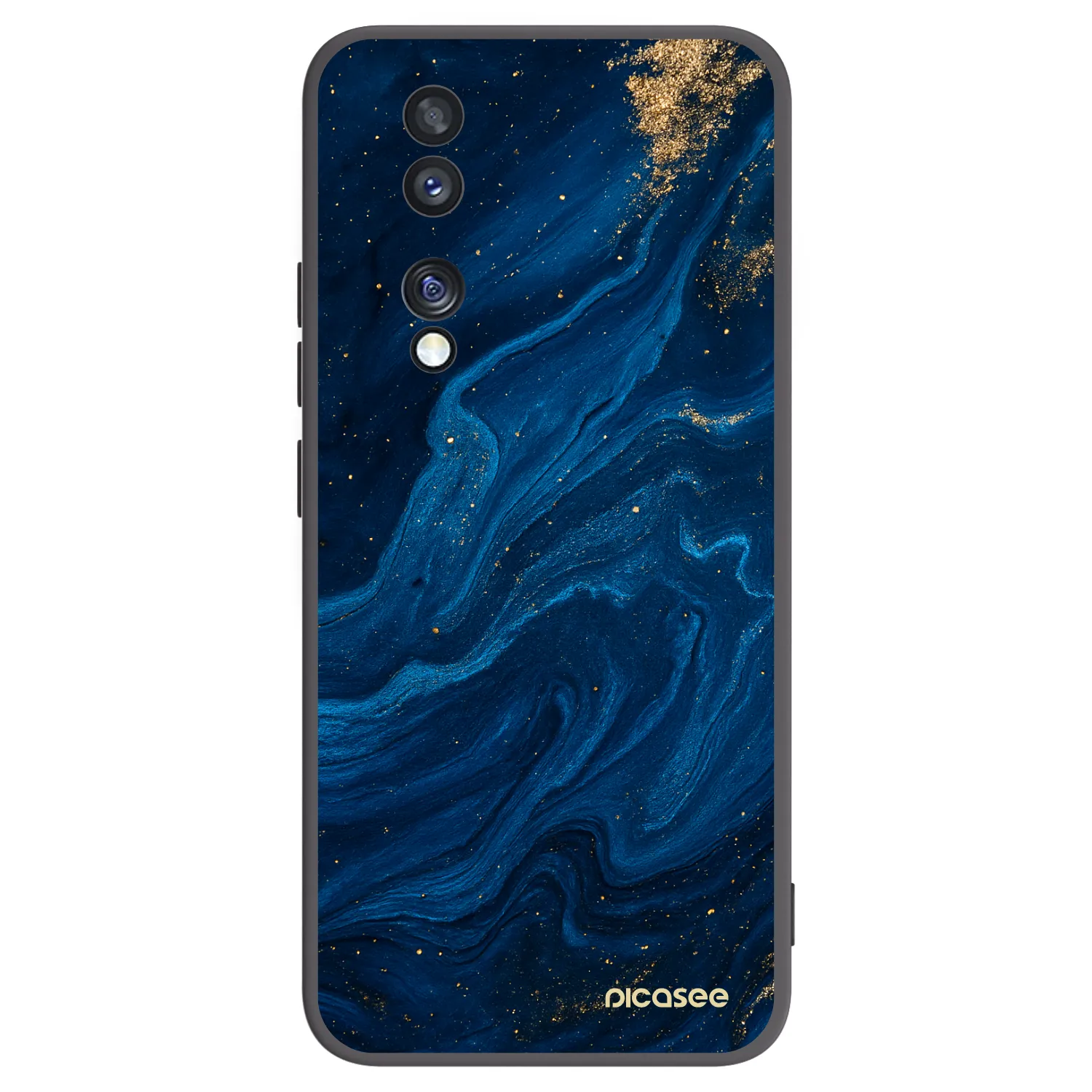 Picasee fekete szilikon tok az alábbi mobiltelefonokra Honor 70 - Blue