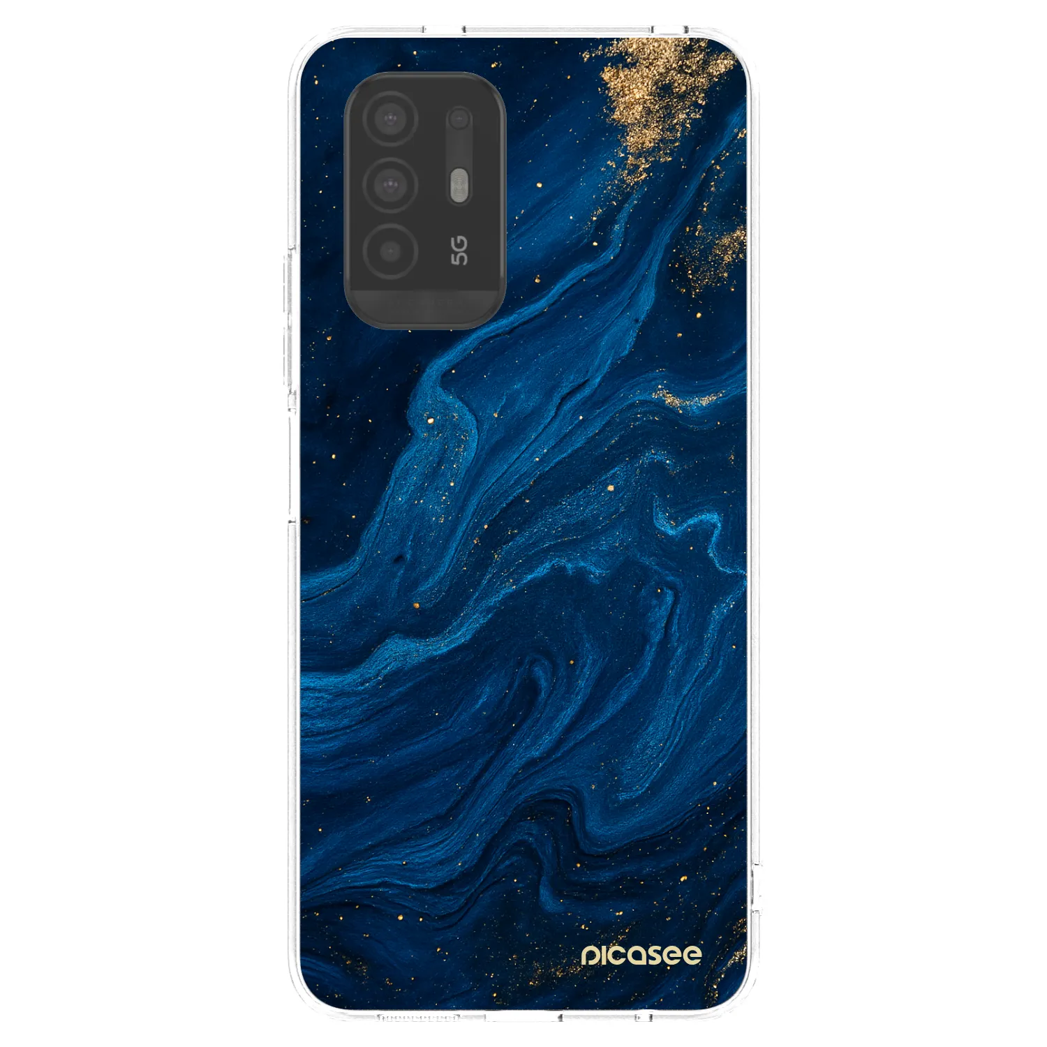 Picasee átlátszó szilikon tok az alábbi mobiltelefonokra OPPO A94 5G - Blue