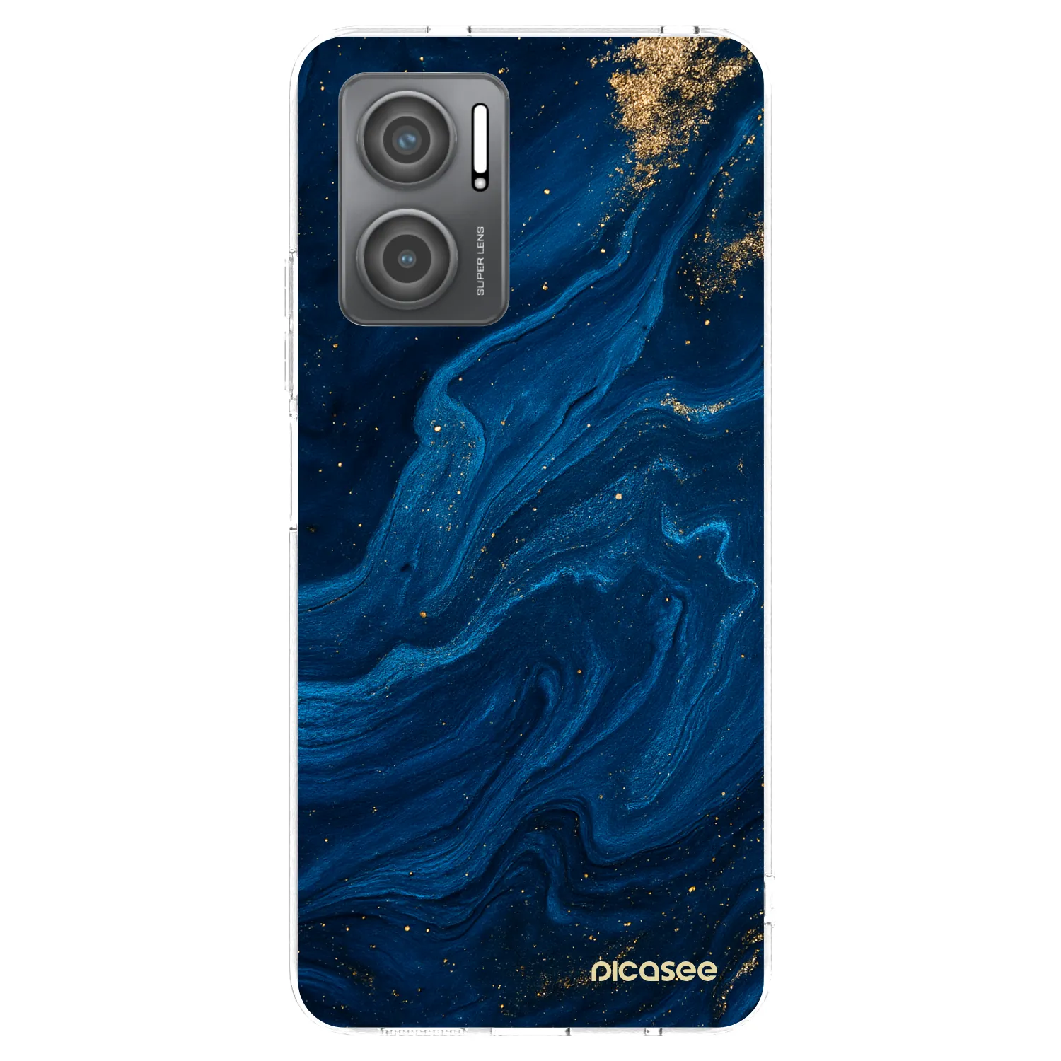 Picasee átlátszó szilikon tok az alábbi mobiltelefonokra Xiaomi Redmi 10 5G - Blue