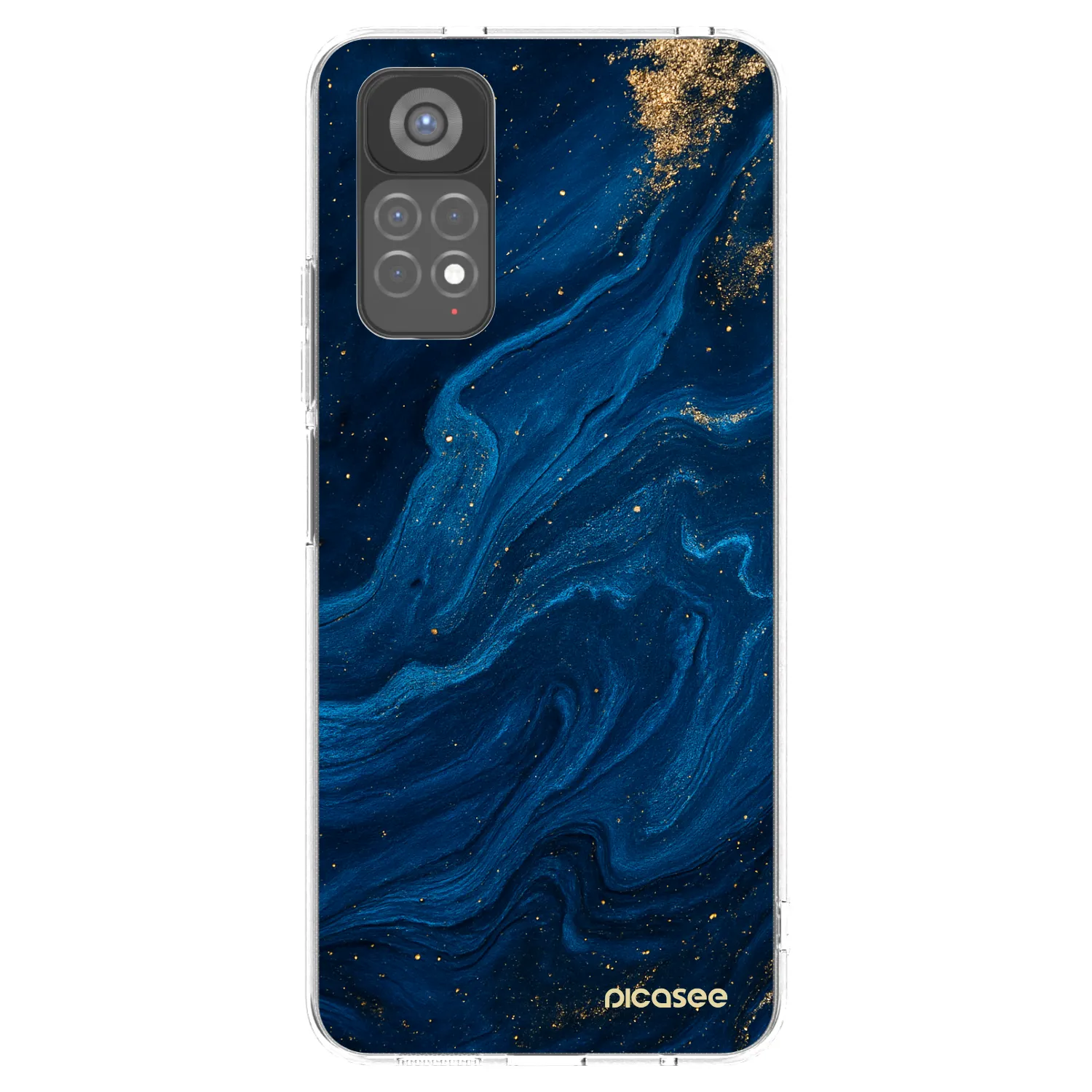 Picasee átlátszó szilikon tok az alábbi mobiltelefonokra Xiaomi Redmi Note 11S 5G - Blue