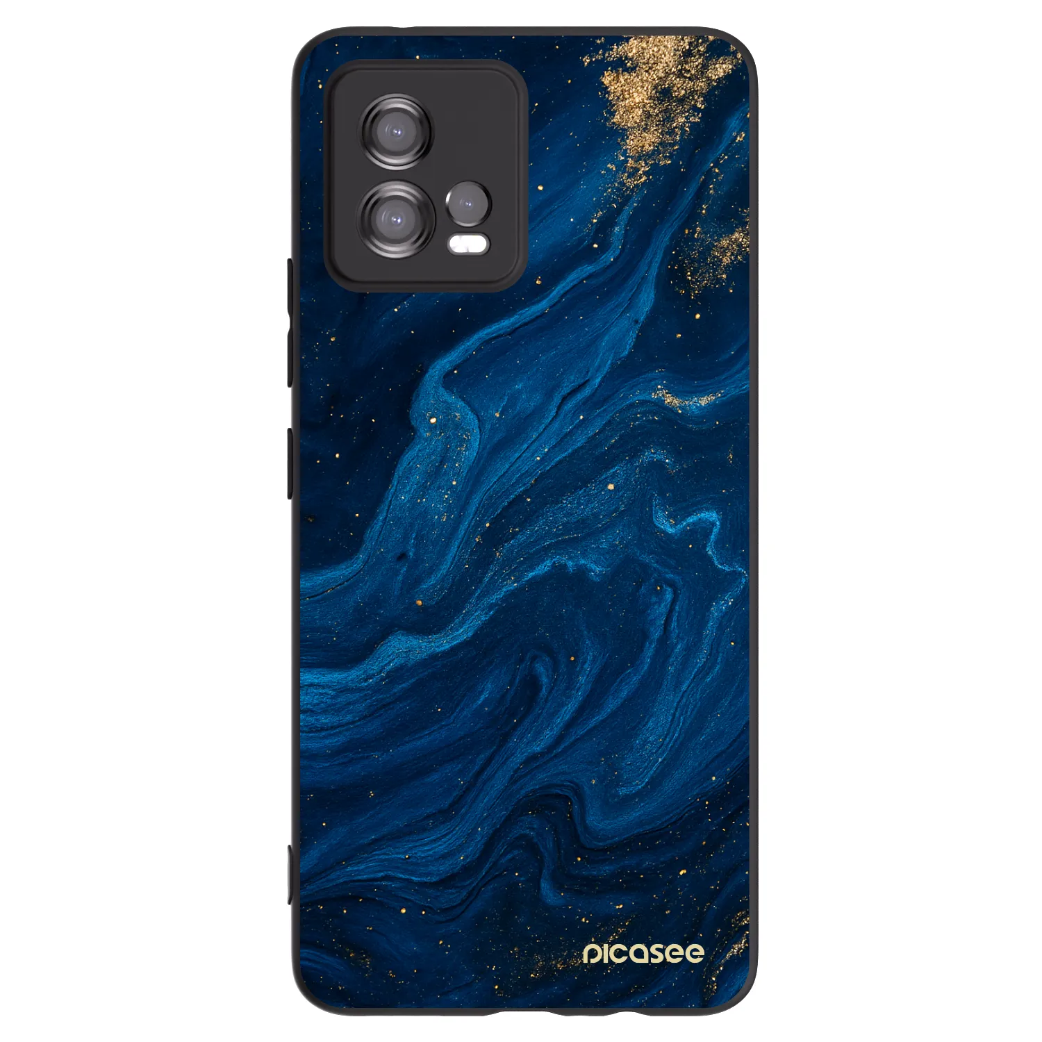 Picasee fekete szilikon tok az alábbi mobiltelefonokra Motorola Moto G72 - Blue