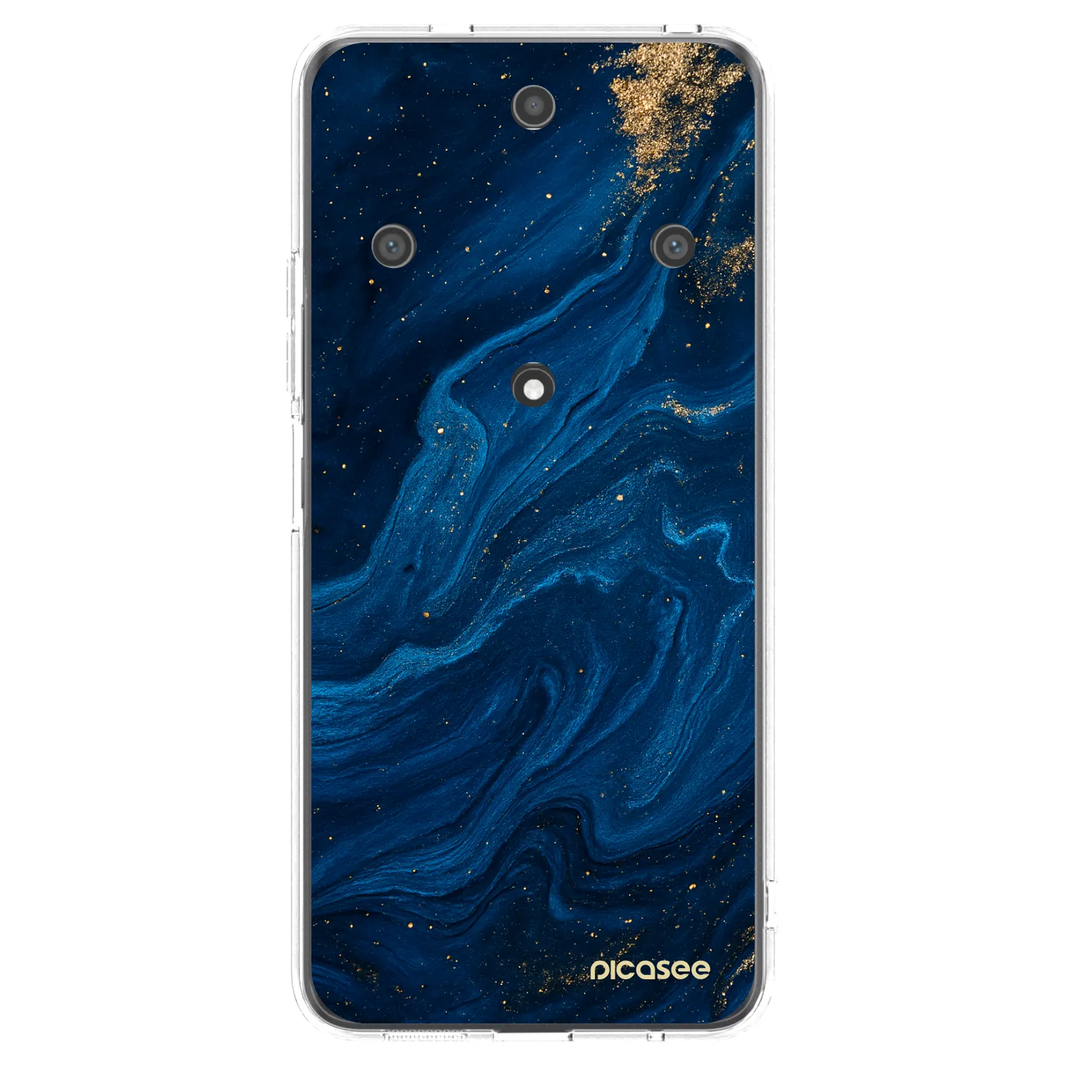 Picasee átlátszó szilikon tok az alábbi mobiltelefonokra Honor Magic5 Lite 5G - Blue