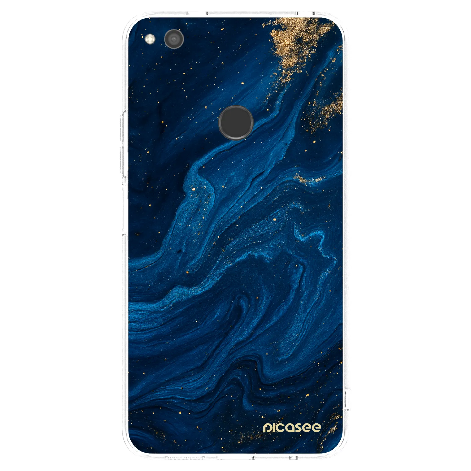 Picasee átlátszó szilikon tok az alábbi mobiltelefonokra Huawei P9 Lite 2017 - Blue