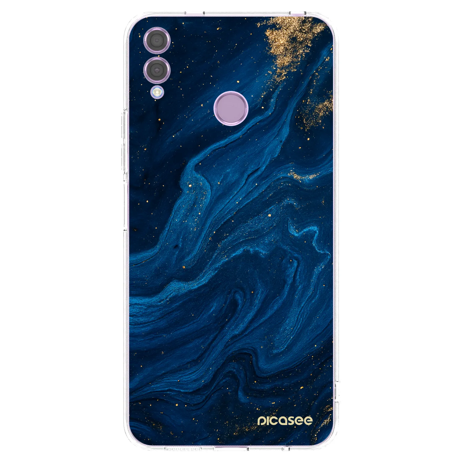 Picasee átlátszó szilikon tok az alábbi mobiltelefonokra Honor 8X - Blue