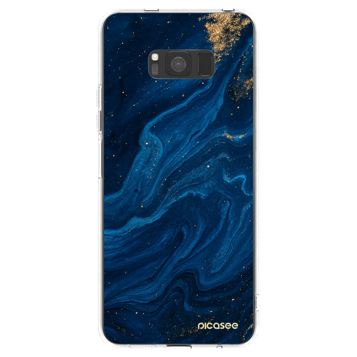 Picasee átlátszó szilikon tok az alábbi mobiltelefonokra Samsung Galaxy S8 G950F - Blue