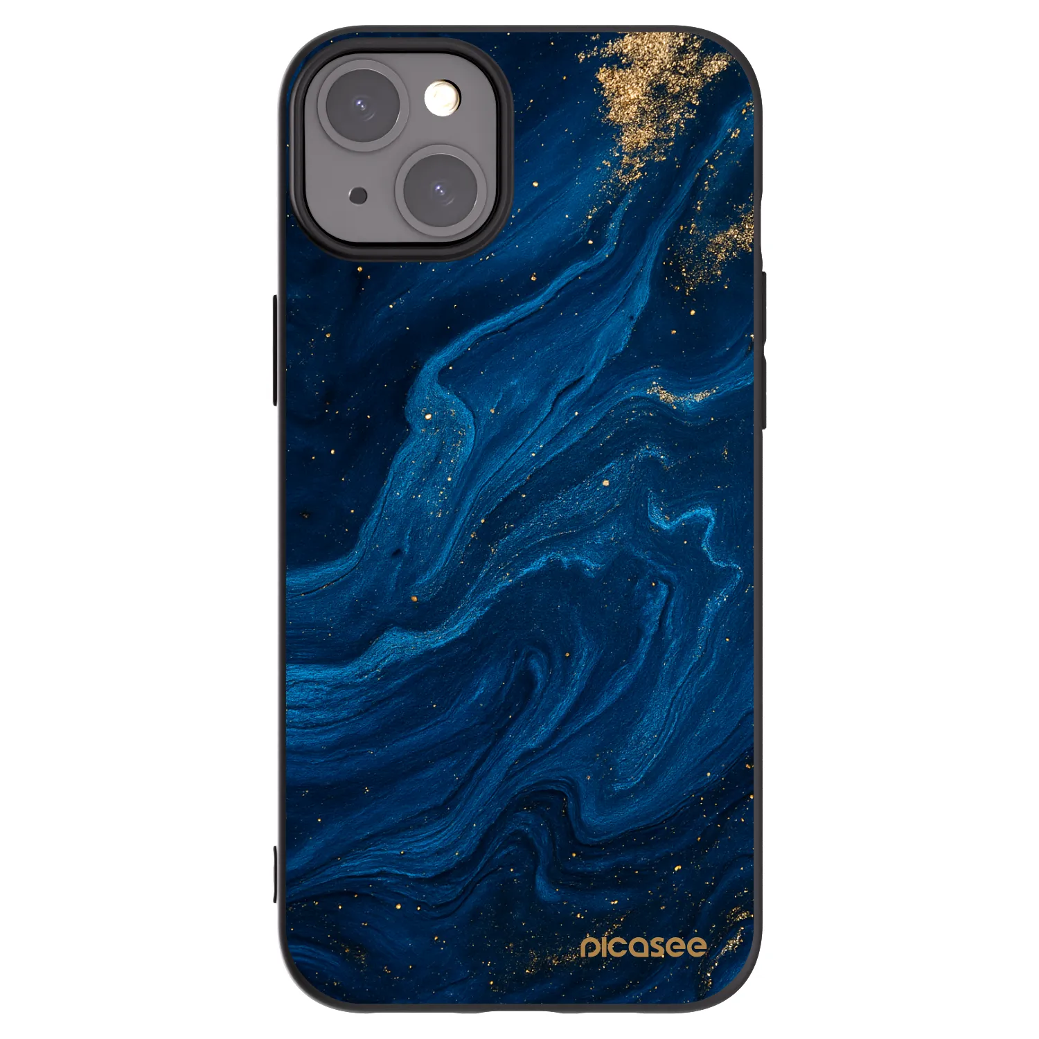 Picasee fekete szilikon tok az alábbi mobiltelefonokra Apple iPhone 15 Plus - Blue