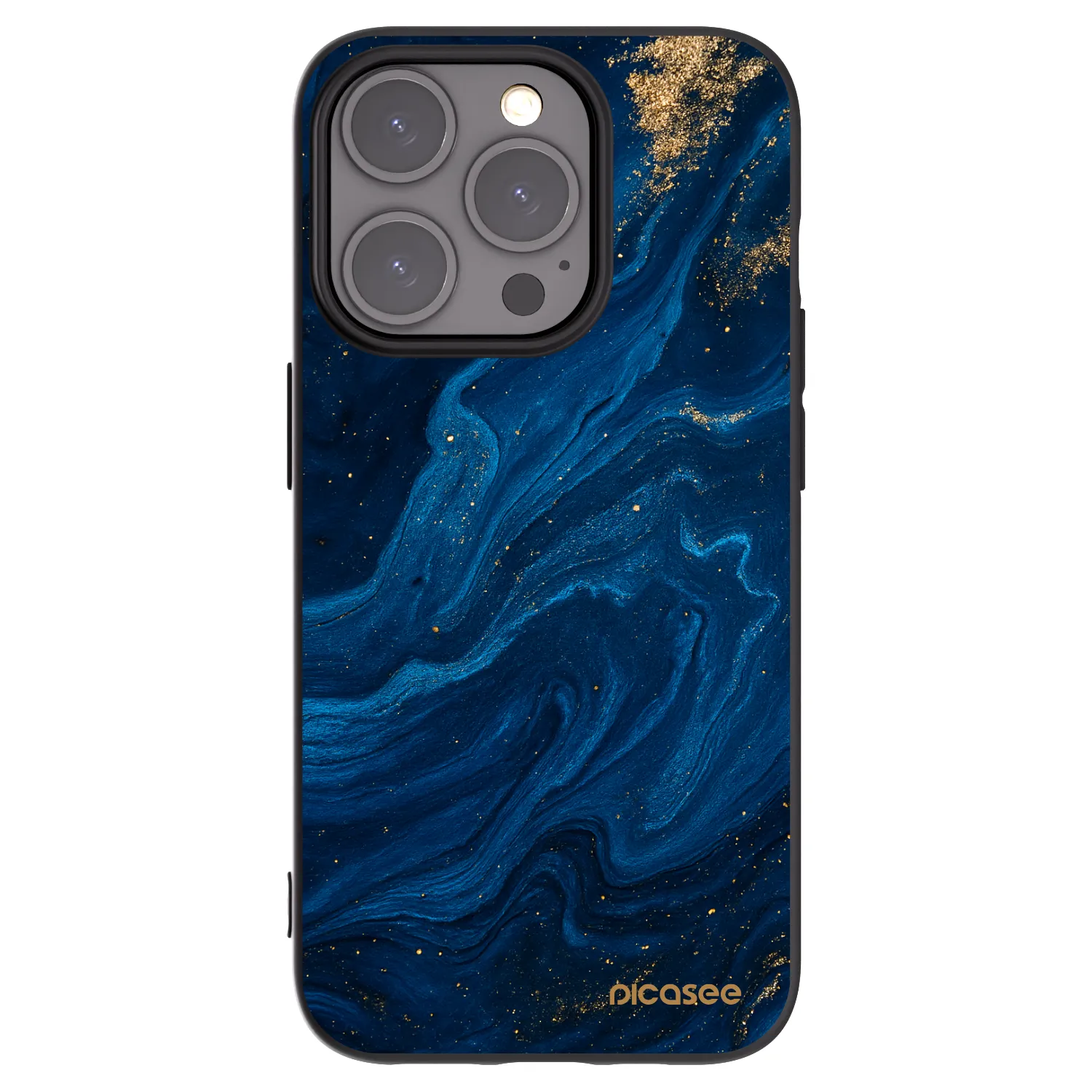 Picasee fekete szilikon tok az alábbi mobiltelefonokra Apple iPhone 15 Pro - Blue