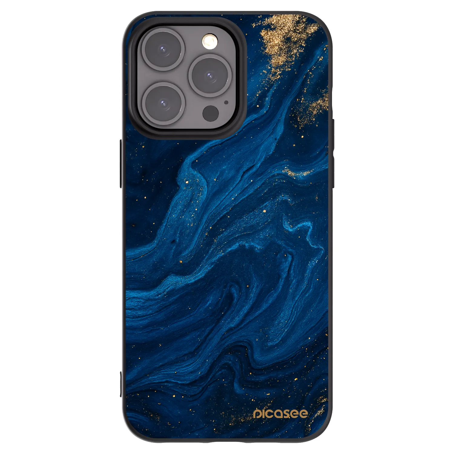Picasee fekete szilikon tok az alábbi mobiltelefonokra Apple iPhone 15 Pro Max - Blue