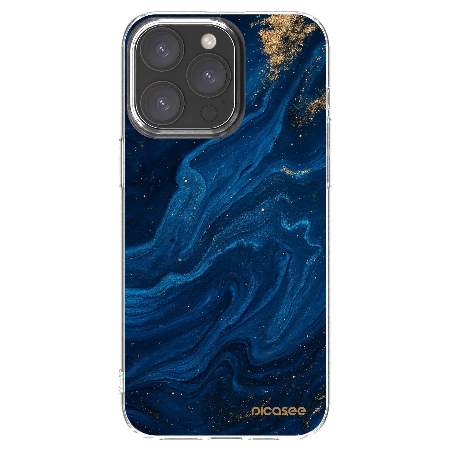Picasee átlátszó szilikon tok az alábbi mobiltelefonokra Apple iPhone 15 Pro Max - Blue
