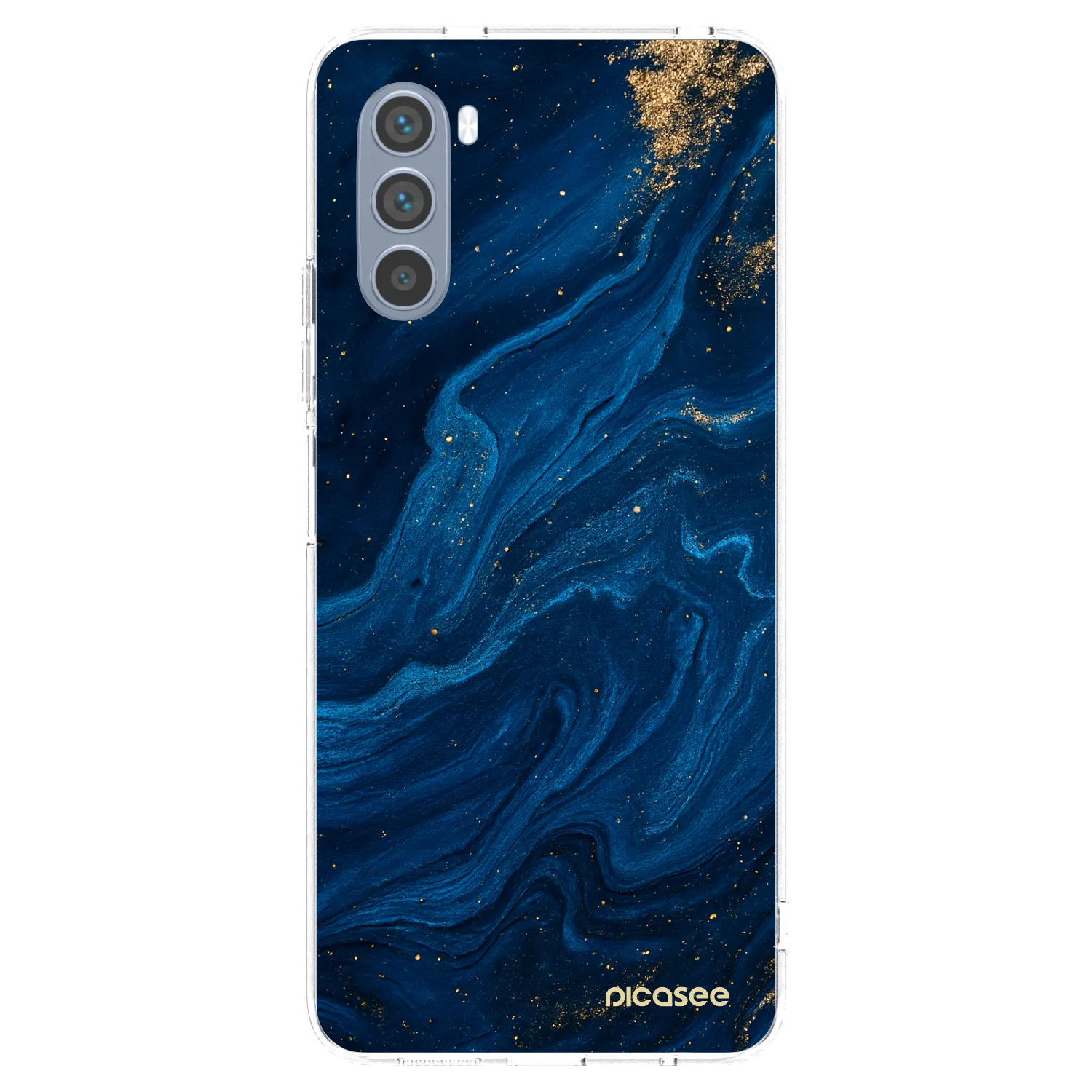 Picasee átlátszó szilikon tok az alábbi mobiltelefonokra Motorola Moto G62 - Blue