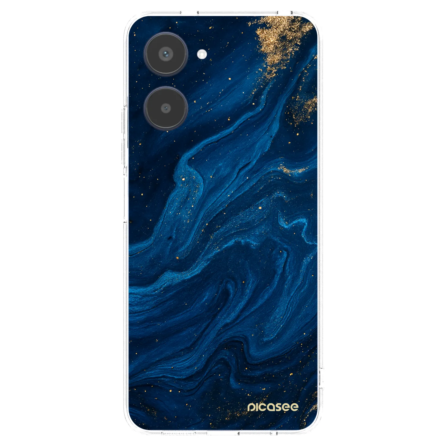 Picasee átlátszó szilikon tok az alábbi mobiltelefonokra Realme 10 4G - Blue