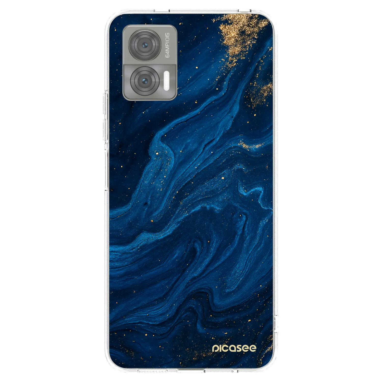 Picasee átlátszó szilikon tok az alábbi mobiltelefonokra Motorola Edge 30 Neo - Blue