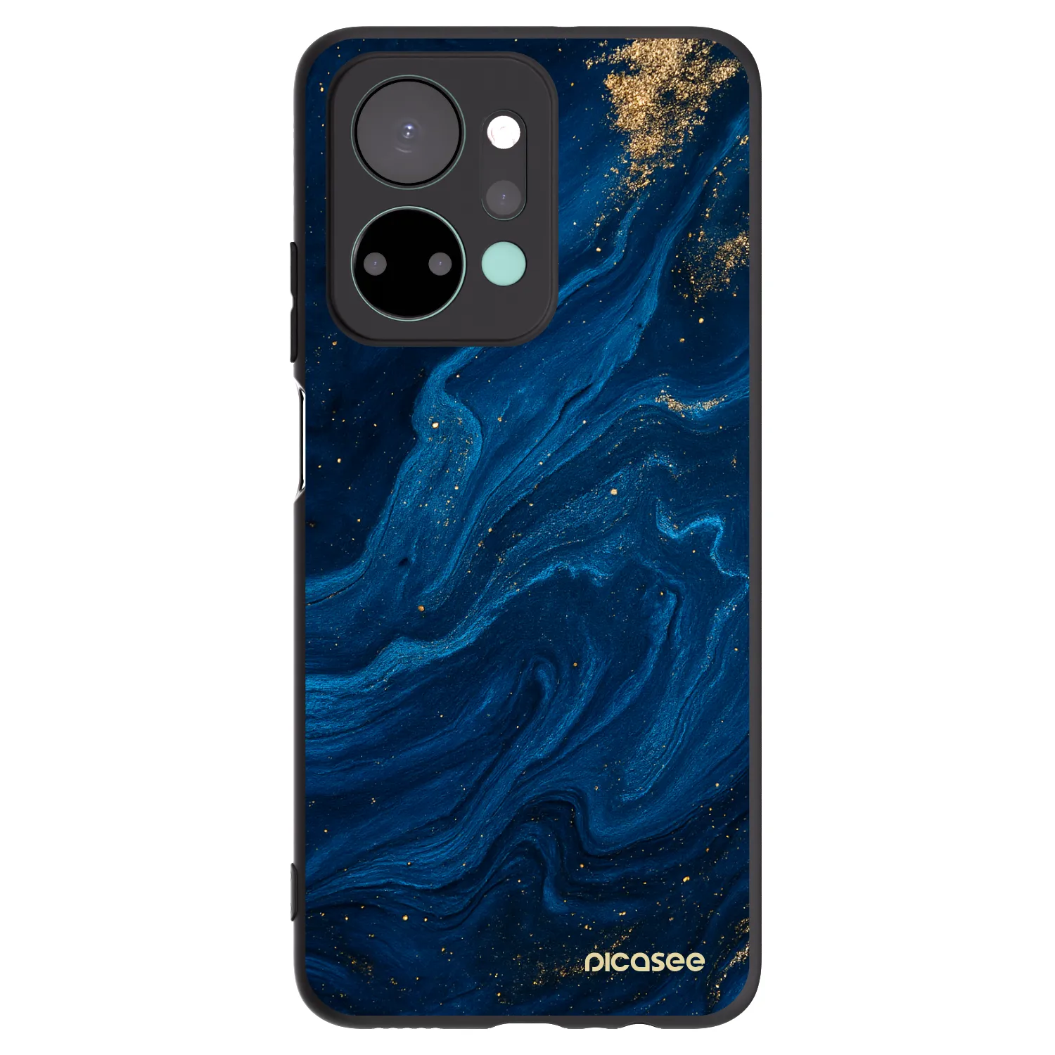 Picasee fekete szilikon tok az alábbi mobiltelefonokra Honor X7a - Blue