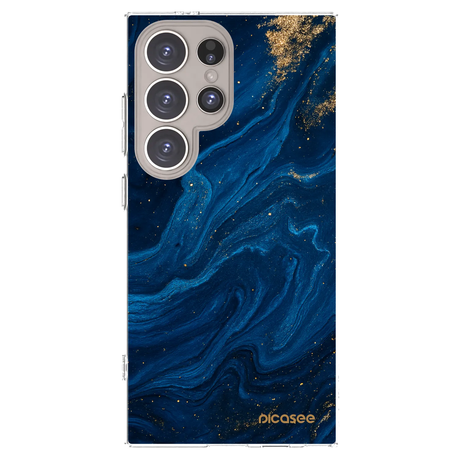 Picasee átlátszó szilikon tok az alábbi mobiltelefonokra Samsung Galaxy S24 Ultra S928B 5G - Blue