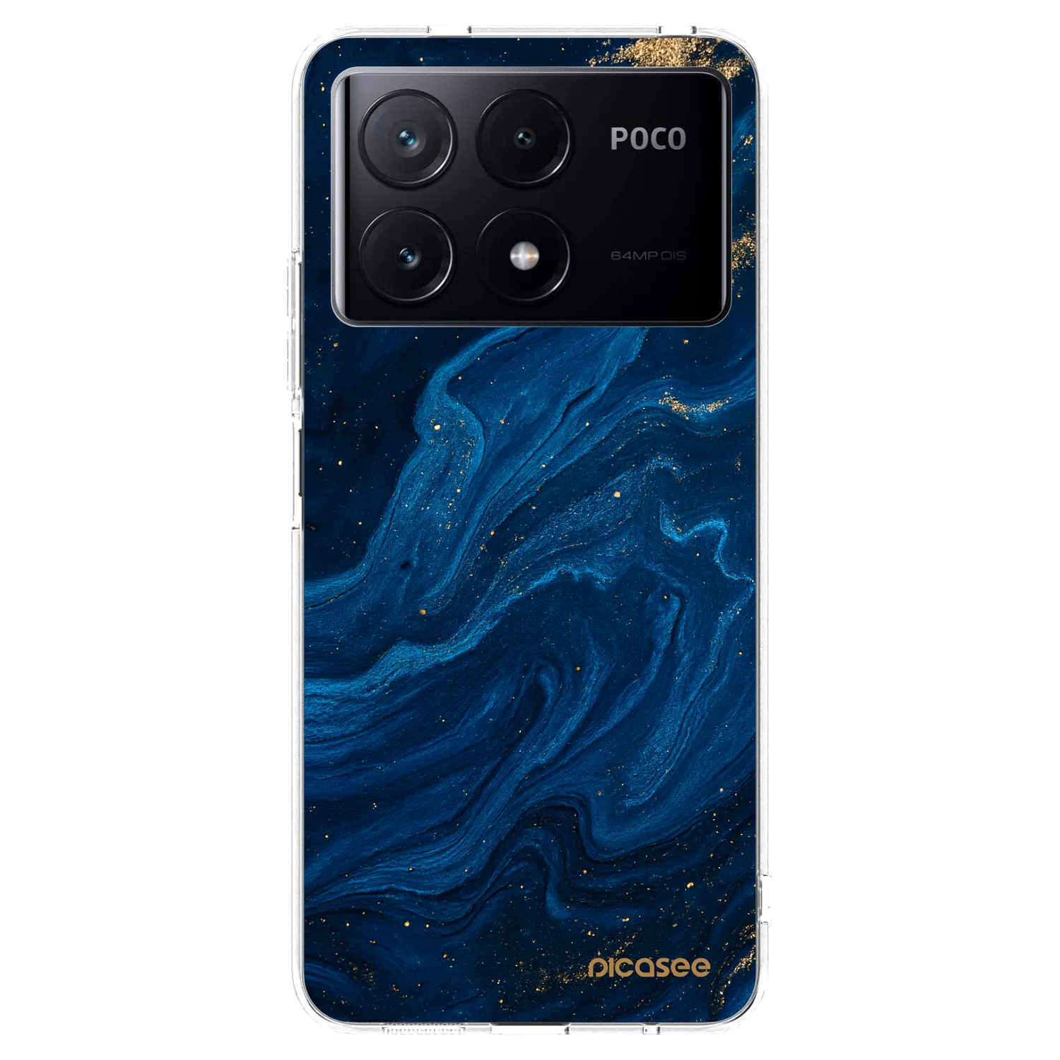 Picasee átlátszó szilikon tok az alábbi mobiltelefonokra Xiaomi Poco X6 Pro - Blue