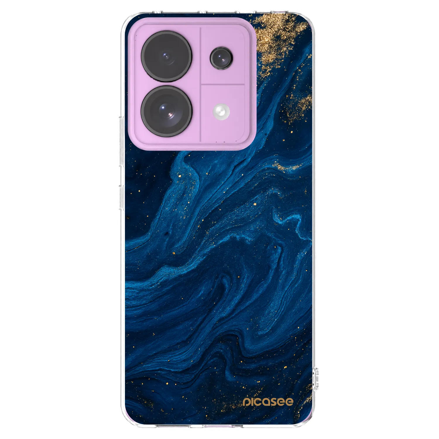 Picasee átlátszó szilikon tok az alábbi mobiltelefonokra Xiaomi Redmi Note 13 Pro 5G - Blue
