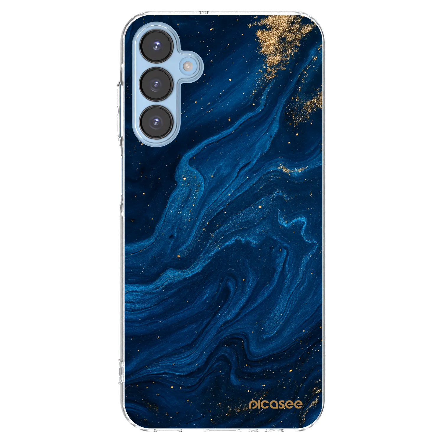 Picasee átlátszó szilikon tok az alábbi mobiltelefonokra Samsung Galaxy A15 A156B 5G - Blue
