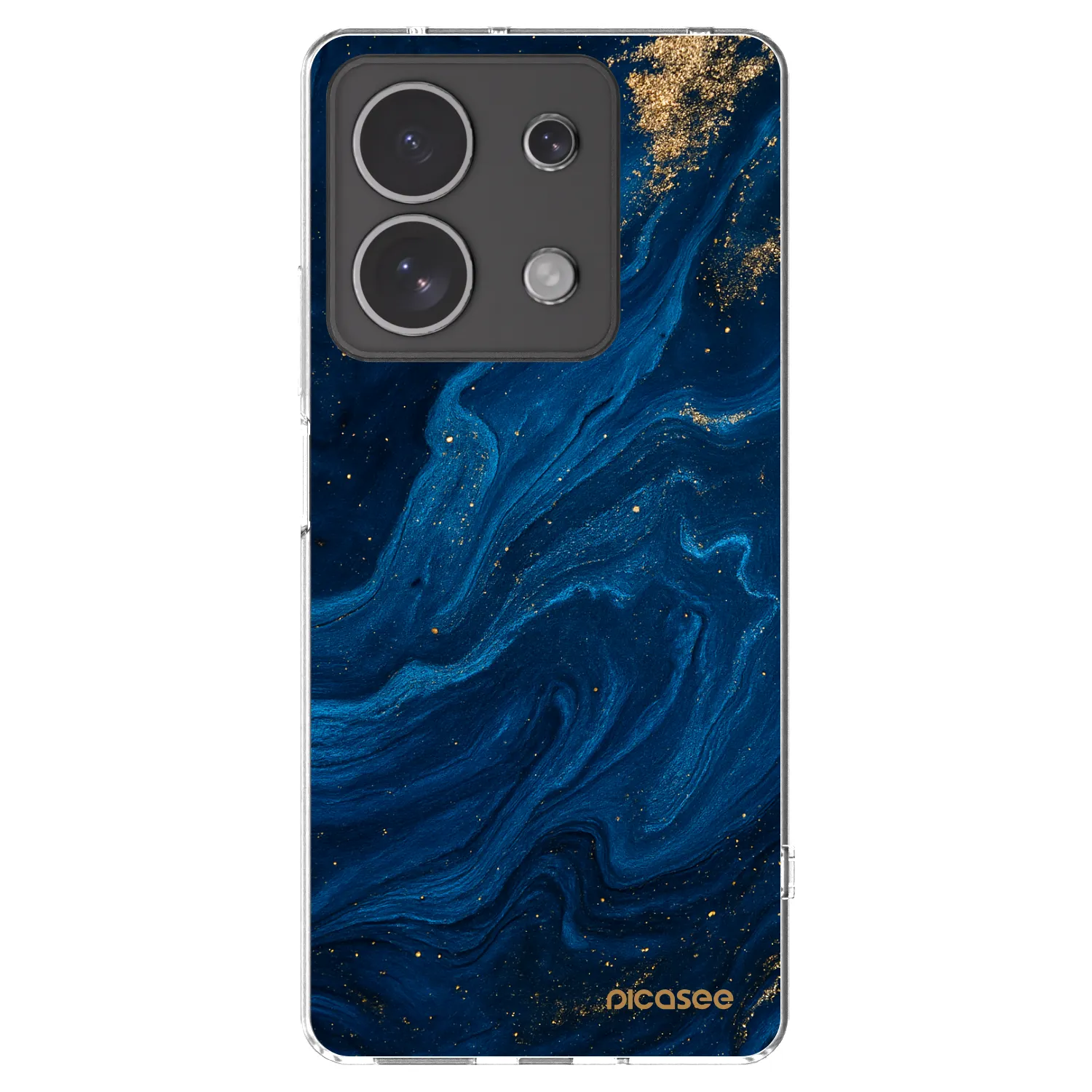 Picasee átlátszó szilikon tok az alábbi mobiltelefonokra Xiaomi Redmi Note 13 4G - Blue
