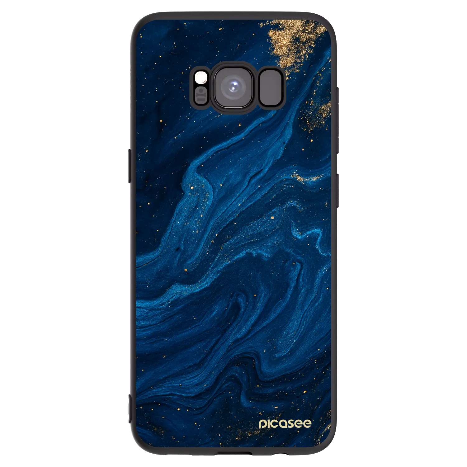 Picasee fekete szilikon tok az alábbi mobiltelefonokra Samsung Galaxy S8 G950F - Blue