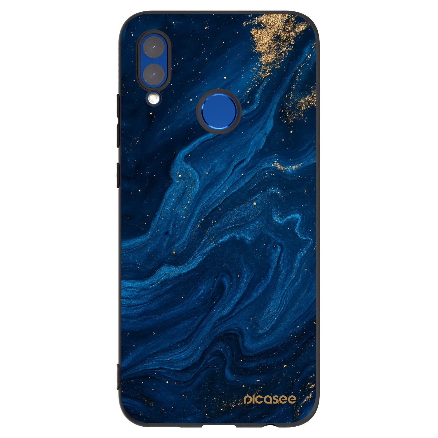 Picasee fekete szilikon tok az alábbi mobiltelefonokra Honor 10 Lite - Blue