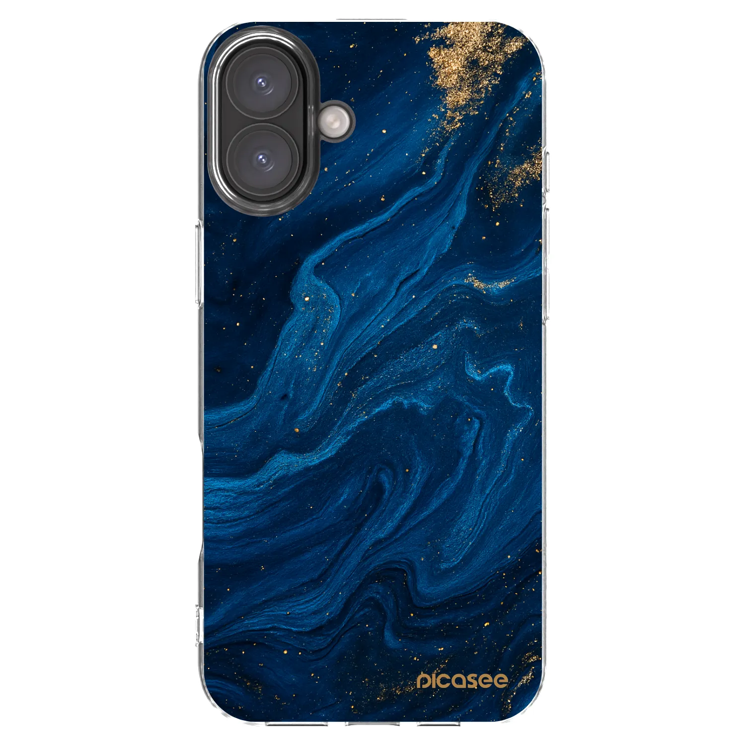 Picasee átlátszó szilikon tok az alábbi mobiltelefonokra Apple iPhone 16 Plus - Blue