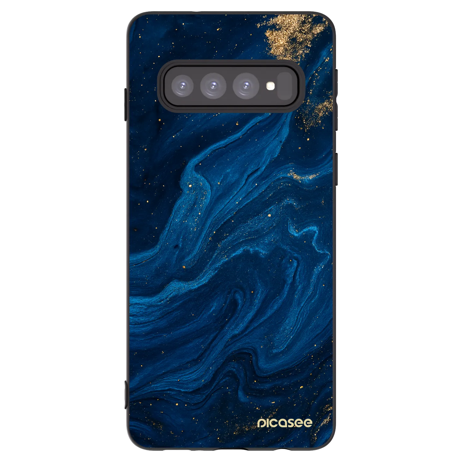 Picasee fekete szilikon tok az alábbi mobiltelefonokra Samsung Galaxy S10 G973 - Blue