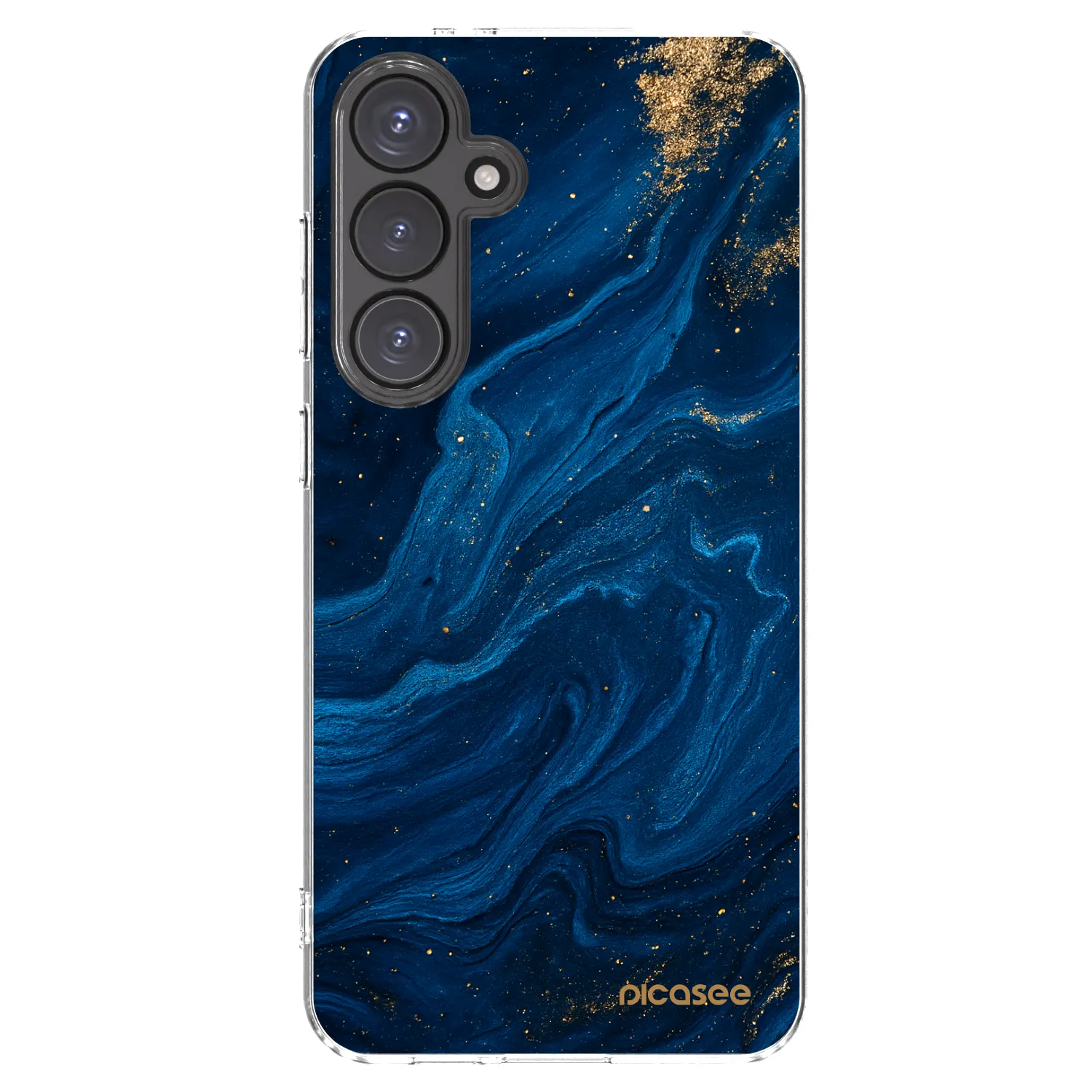 Picasee átlátszó szilikon tok az alábbi mobiltelefonokra Samsung Galaxy S24 FE S721B - Blue