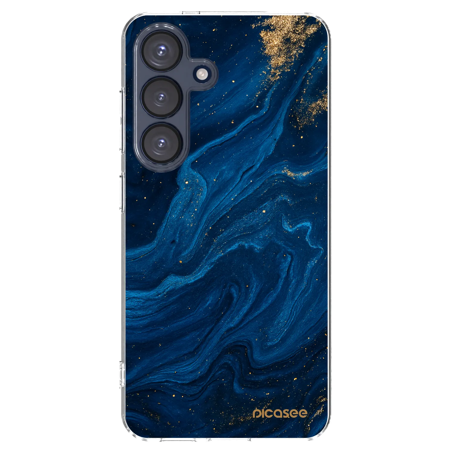 Picasee átlátszó szilikon tok az alábbi mobiltelefonokra Samsung Galaxy S25 5G - Blue