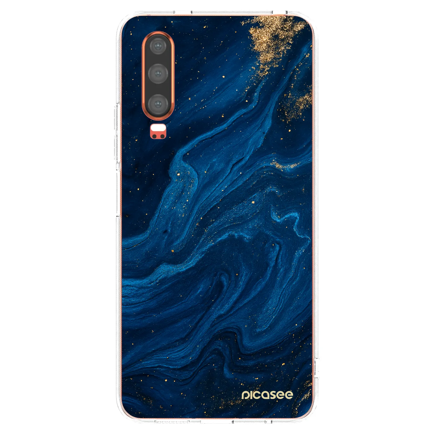 Picasee átlátszó szilikon tok az alábbi mobiltelefonokra Huawei P30 - Blue