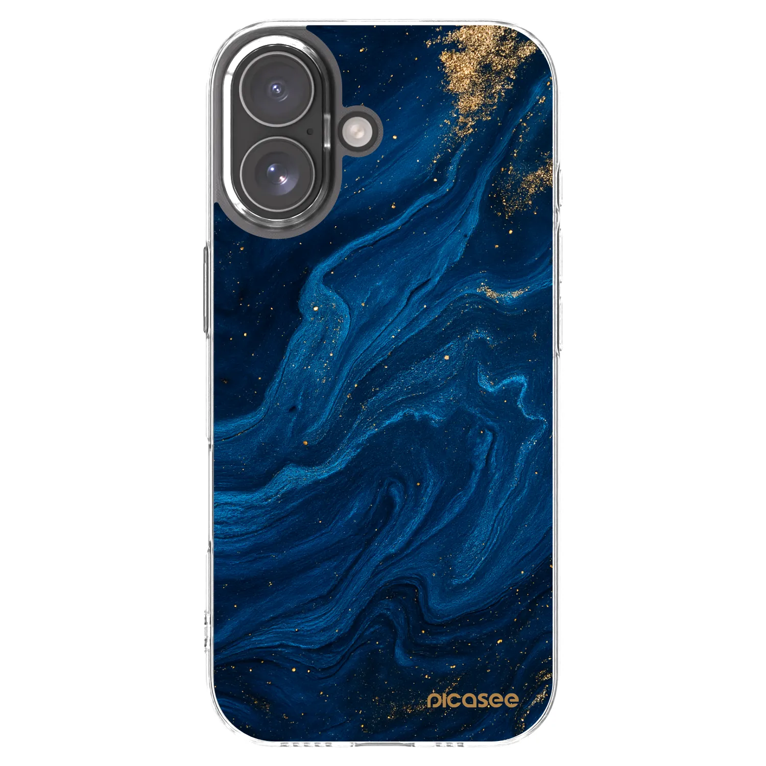 Picasee átlátszó szilikon tok az alábbi mobiltelefonokra Apple iPhone 17 - Blue