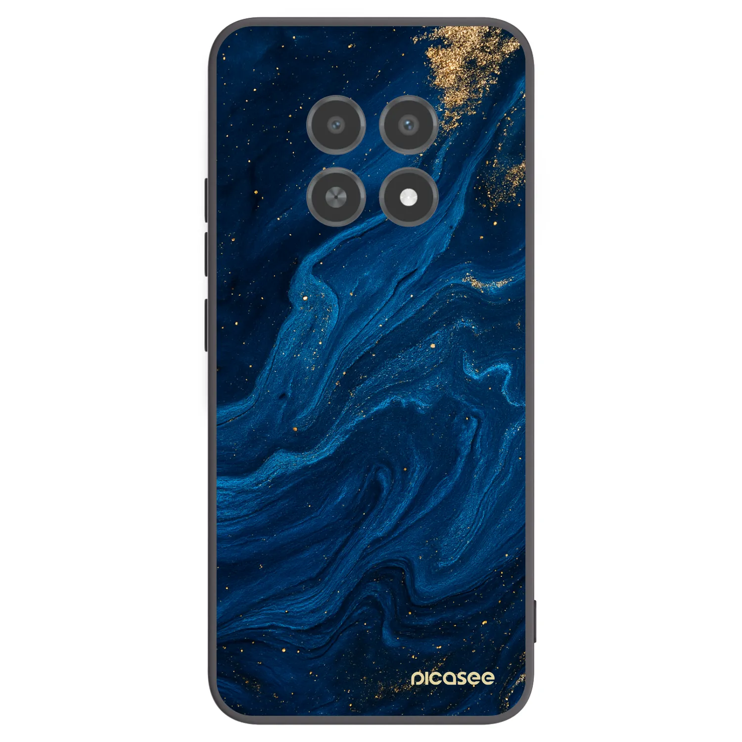 Picasee fekete szilikon tok az alábbi mobiltelefonokra Realme 12X - Blue